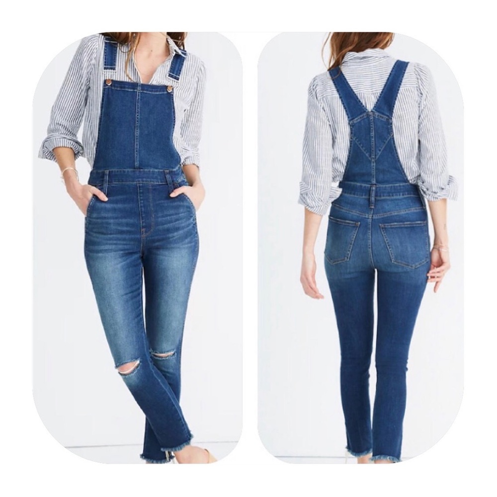 Madewell S roadtripper denim overalls